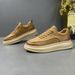 Autumn Genuine Leather White High-End Light Luxury Embossed Casual Thick Soled Board Men's Trendy Shoes_vogvips.com