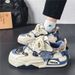 Men's Casual Sneakers With Thick Sole, Breathable Round-Toe Fashion Shoes For Daily Wear And Sports Thick Soled Fashion Shoes_vogvips.com