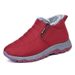 Winter Women's With Fleece, Warm Hiking Shoes, Waterproof Non-Slip, Slip-On Middle-Aged And Elderly, Thickened Cotton_vogvips.com
