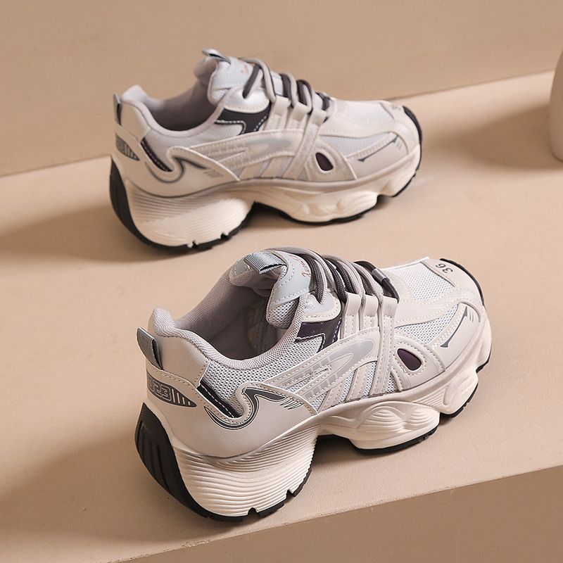 Autumn Thick Sole Student Dad Women's Mesh Breathable Sports Shoes Versatile Fashion Ugly Cute Dirty Super Cool Trend_vogvips.com