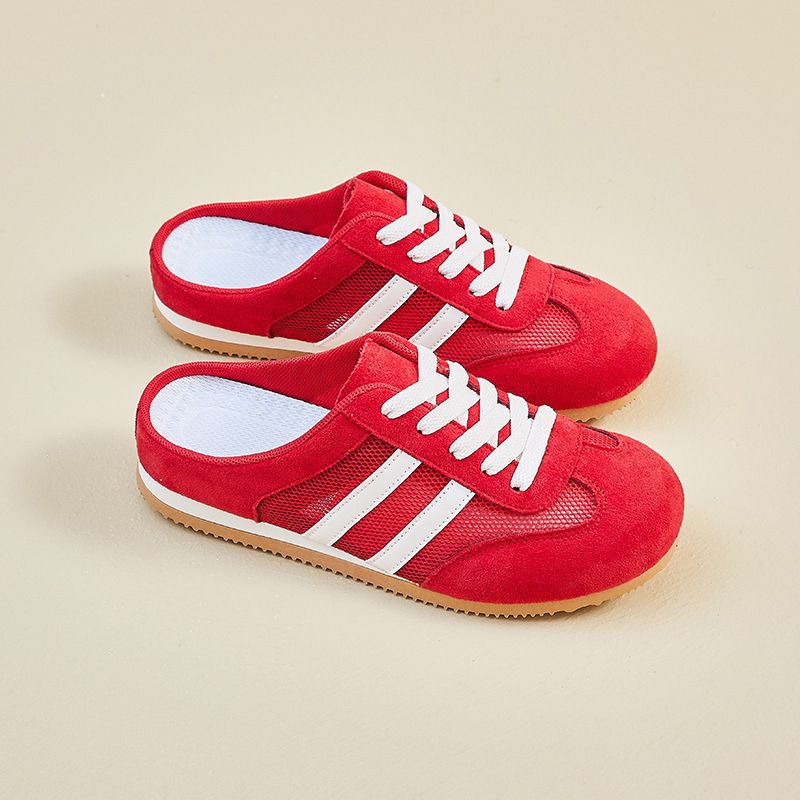 Half-todd Training Little White Shoes Women's Mesh Breathable Student Casual Shoes_vogvips.com