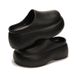 Super Popular Black Non Slip Height Enhancing Thick Soled Slippers For Women For Summer Outdoor Wear High Heeled Half Supported Closed Toe Slippers_vogvips.com