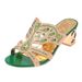 Women's With Rhinestones, Chunky Heels, Hollow-out Design, Open-toe Beach Sandals, Large Size High-heeled Sandals_vogvips.com