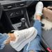 New European And American Foreign Trade Style Women's Thick-soled Large-size Lace-up White Platform Sole, Sporty Style,_vogvips.com