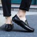 Men's Shoes Cotton Shoes, Leather Shoes, Autumn Driving Flat Shoes, Plus Size, Slip On, British Style Loafers, Casual And Versatile_vogvips.com