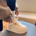Soft Leather Thick Soled White Shoes For Women New High Value Versatile Height Increasing Sneakers Casual Sports Shoes_vogvips.com