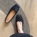 Sheepskin Version Genuine Leather Handmade Ballet Grandma Shoes Bowknot Shallow Mouth Shoes Women's Flat Mary Jane Shoes_vogvips.com