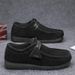 Glide Shoes 2025 New Spring Trend Versatile Retro British Leather Waterproof Men's Casual Slip-On Loafers_vogvips.com