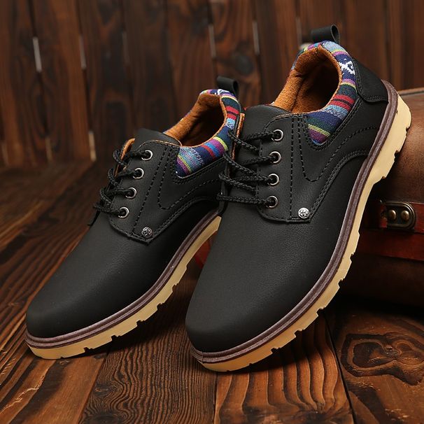 2020 Autumn new men's business casual leather shoes waterproof non-slip shoes low-top shoes men's shoes one-piece delivery_vogvips.com