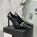 French Style For Women 2022 New Elegant Black Square Toe High Heel Pumps Fashion Versatile Patent Leather Stiletto Heels_vogvips.com