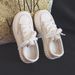 2025 Spring New White Sneakers, Versatile For All Seasons, Women's Fashionable Casual Shoes, Soft Sole Sports Shoes For Women_vogvips.com