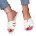 Women's Shoes Large Size New Fifteen Colors Women's Slippers Flat Bottom Square Head Leather Stitching Slippers Women's Sandals_vogvips.com