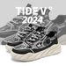 No-Tie Summer Breathable Versatile Thick-Soled Loafers Men's Non-Slip Height-Increasing Casual Dad Sneakers Trendy Shoes_vogvips.com