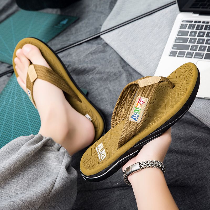 MALUNSEN Men's Summer Anti-slip Wear-resistant Sole + Comfortable Polished Shoe Last Black / Khaki Multi-color Trendy Style Outs_vogvips.com