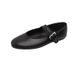 2025 Autumn New Round-Toe Row Style Single Strap Leather Soft Sole Shallow Mary Jane Shoes For Women_vogvips.com