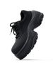 ShoeVault Cleanfit Thick-Soled Derby For Men Matte British Round-Toe Height-Increasing Platform Leather All-Black Sports Dad Shoes_vogvips.com