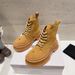 Same 2026 Style Yellow Gingerbread Desert Suede Mid-Calf Genuine Leather Cross Thick-Soled Martin Boots F_vogvips.com