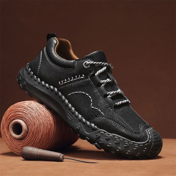 Leather Fashion Walking 2025 New Luxury Men Sneakers Male Comfortable Outdoor Shoe High Quality All-match Business Shoes_vogvips.com
