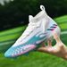 Flying Woven Football Shoes Men's High-top Adult Long Nails And Broken Nails Training Shoes_vogvips.com