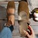 Cross-Border Plus Size Suede Single For Women 2025 New Shallow Round Toe Coffee Color Flat Mary Jane Ballet Shoes_vogvips.com