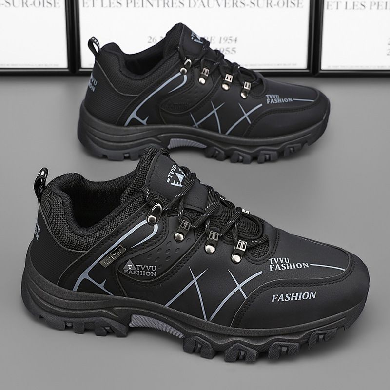 Spring Men's Sports Shoes Waterproof Non-Slip Sports Work Shoes Hiking Shoes Construction Work Durable Shoes_vogvips.com