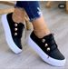 Large For Women's New Round Toe Thick Sole Casual Adhesive Single Shoes_vogvips.com