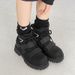 Men's Shoes Niche Autumn New Velcro Martin Boots Functional Style Deconstruction High Top Motorcycle Style Work Boots Heightening Boots_vogvips.com