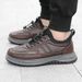 Men's Winter Boots - Leather Upper With Fleece Lining, Thick Sole Comfortable Casual Shoes For Outdoor & Daily Wear_vogvips.com