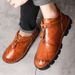 Martin Boots Men's High-top Men's Handmade Leather Shoes Large Size Men's Shoes_vogvips.com