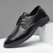 Plus Size Men's Business Leather Shoes Formal Wear Thick Soled Low Heeled Casual Style British Style_vogvips.com