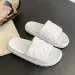 Bestselling 2026 Summer New Design Couple's Versatile Beach Fashionable Embossed Casual Thick Soft Bottom Outerwear_vogvips.com