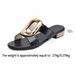 Summer Peep Toe Sandals For Women New Style Versatile Casual Chunky Heel Metal Buckle Niche Style_vogvips.com