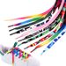 Shoelaces Rainbow Color Shoelaces 8mm Flat Transfer Shoelaces Personalized Accessories Sports Canvas White Shoe Laces_vogvips.com