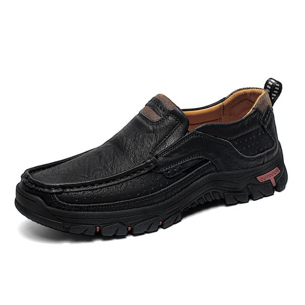 Large-Sized Handcrafted Casual Shoes, Anti-Slip And Wear-Resistant Outdoor Work Shoes, Breathable Low-Top One-Foot Men's_vogvips.com