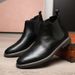 European Warm Series Spring And Autumn New British Style Men's Martin Leather Youth Non-Slip Breathable Versatile Short Boots_vogvips.com