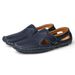 Large Size Hollow Sandals For Men, Summer Perforated Leather Men's Beach Shoes, Outdoor Flat Casual Shoes_vogvips.com