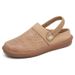 Women's Japanese Simple Bag Head Slippers Soft-soled Casual Shoes Half-mop Sandals Mother Shoes Women's Single Shoes_vogvips.com