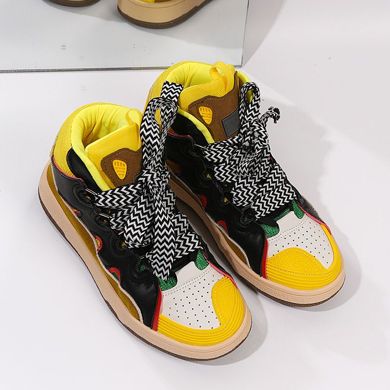 Autumn Winter Couple Bread German Training Dad High-top Casual Sports Trendy Shoes_vogvips.com