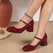 British Retro Closed-toe Sandals For Women, Summer Patent Shallow Mary Jane Shoes, Thick-soled Hollow-out Foreign Trade_vogvips.com