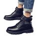 European Warm Series Men's Martin 2025 New High-top British Style Black Workwear Motorcycle Boots Summer Autumn Casual Leather Shoes_vogvips.com