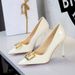 9283-K213 Women's Fashion Heels With Rhinestones, Pointed Toe, Sexy Thin Heel, Patent Leather, Shallow Mouth,_vogvips.com