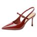 Niche French Style Leopard Print High Heels Closed Sandals Fairy 2025 New Spring Summer Elegant Pointed Toe Single Shoes_vogvips.com