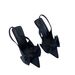 Women's Pointed Toe Shallow Mouth Stiletto Heel Sandals With Bowknot And Back Strap, Autumn 2023 Collection_vogvips.com