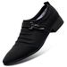 Men's business model British pointed pointed pointed pointed large casual shoes breathable foot canvas shoes Joker men's shoes Spring and Autumn Tide_vogvips.com