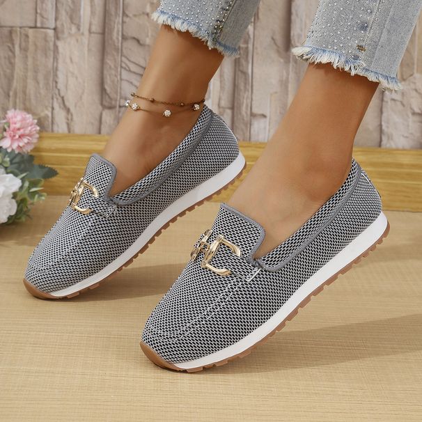 Women's Casual Single Shoes Spring Solid Color Round Toe Low Top Soft Sole Work Loafers Style New_vogvips.com