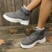 Cross-Border Plus Size Snow 2024 Autumn Winter New Fleece-Lined Thickened Hiking Sports Casual Shoes Cotton Boots For_vogvips.com