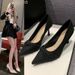 2026 Spring New French Style Soft Leather High Heels For Women, Stiletto Pointed Toe Single Shoes, Fashionable,_vogvips.com