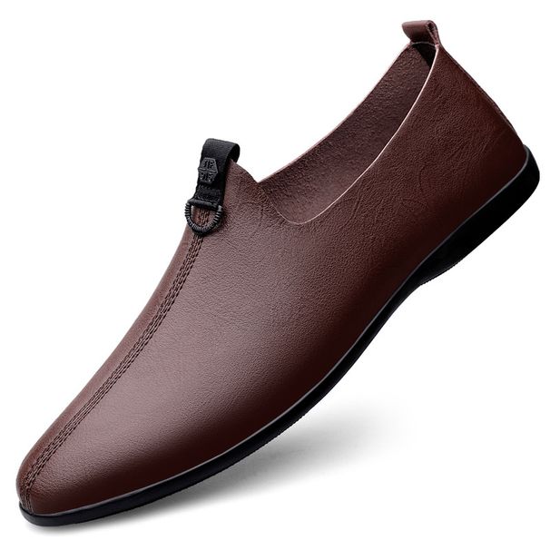 Men's Leather Casual Leather Shoes Men's Doudou Shoes Driving Shoes_vogvips.com
