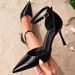 Shoes Women's Shoes High Heeled Sandals Black Fashion High Heeled Shoes Women's Stiletto Buckle Pointed Simple High Heeled Sandals_vogvips.com