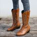 Women Boots Knee High Boots Heel Boots Women Ankle Boots Autumn Winter Short Boots Autumn Winter Women S Martin Mid Calf Embroidered Ethnic Style Fas_vogvips.com